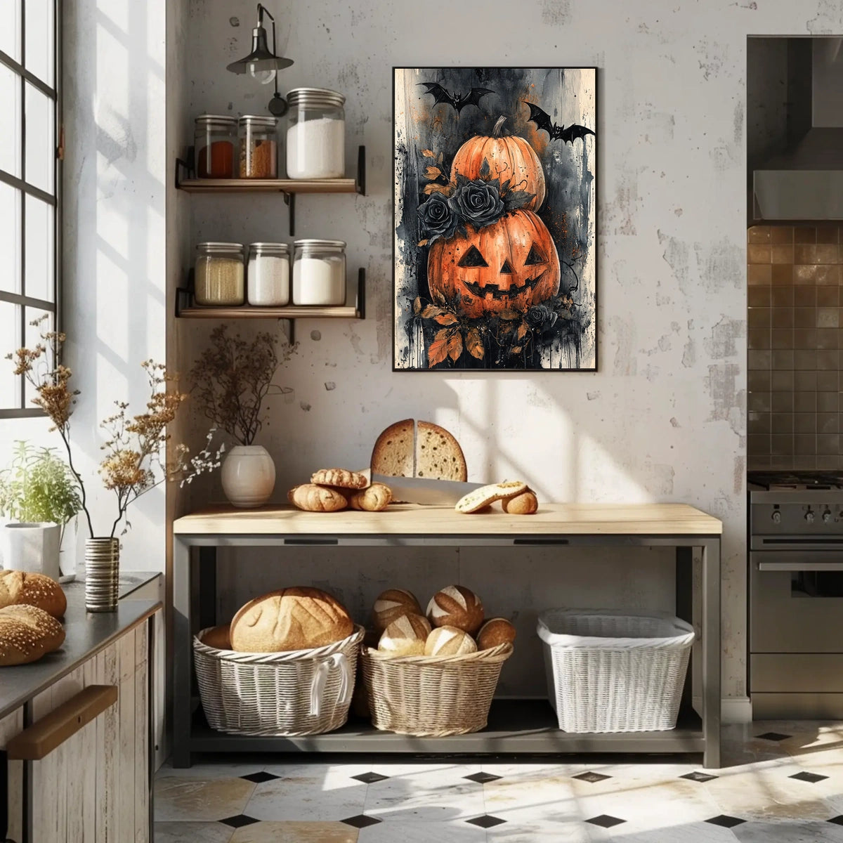 Halloween Classic Jack-o'-Lanterns Artistic Poster
