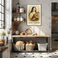 Saint Thérèse Of Lisieux Catholic Saint Portrait For Wall Art Poster