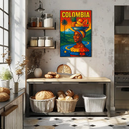 Vibrant Colombia Poster