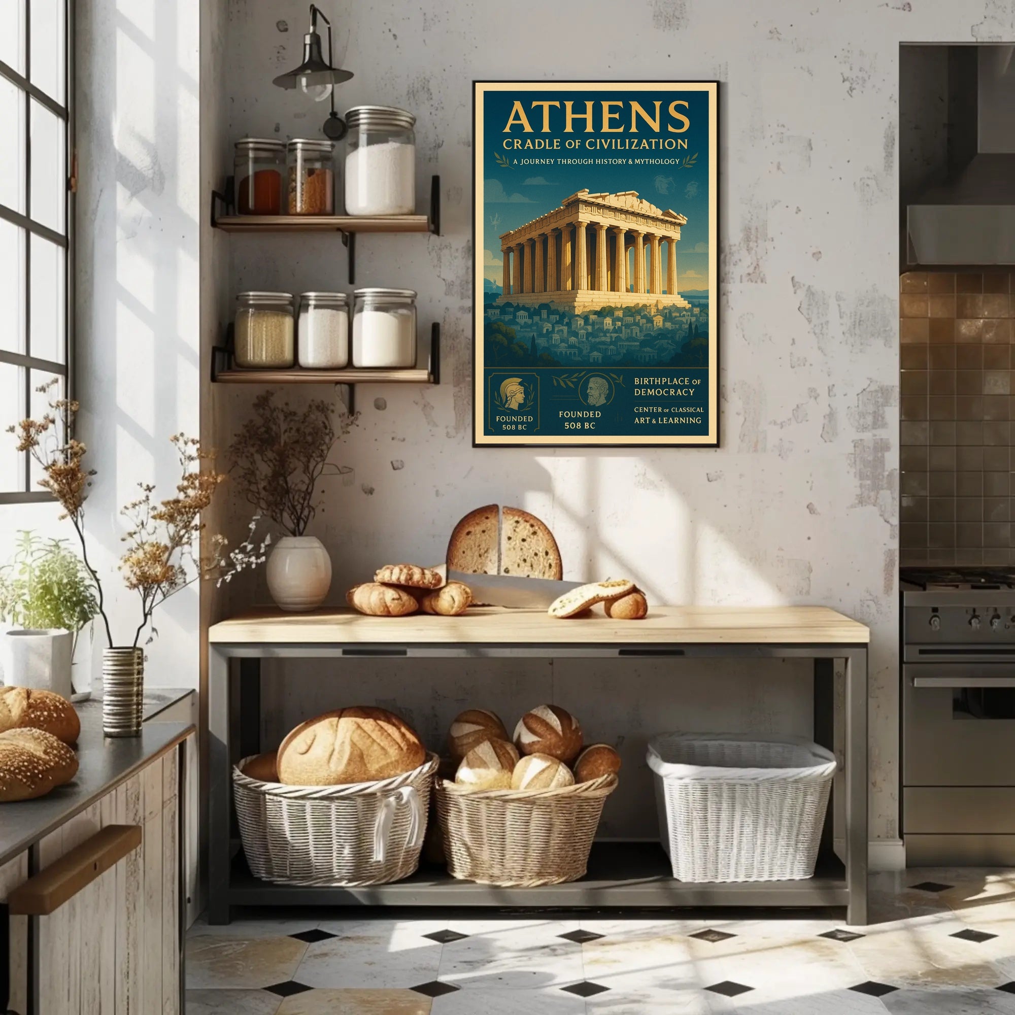 Athens Journey: Exploring Classical Heritage Cultural or Heritage Poster