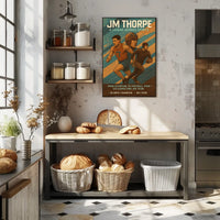 A Legend Across Sports Celebrating an Icon Jim Thorpe Poster