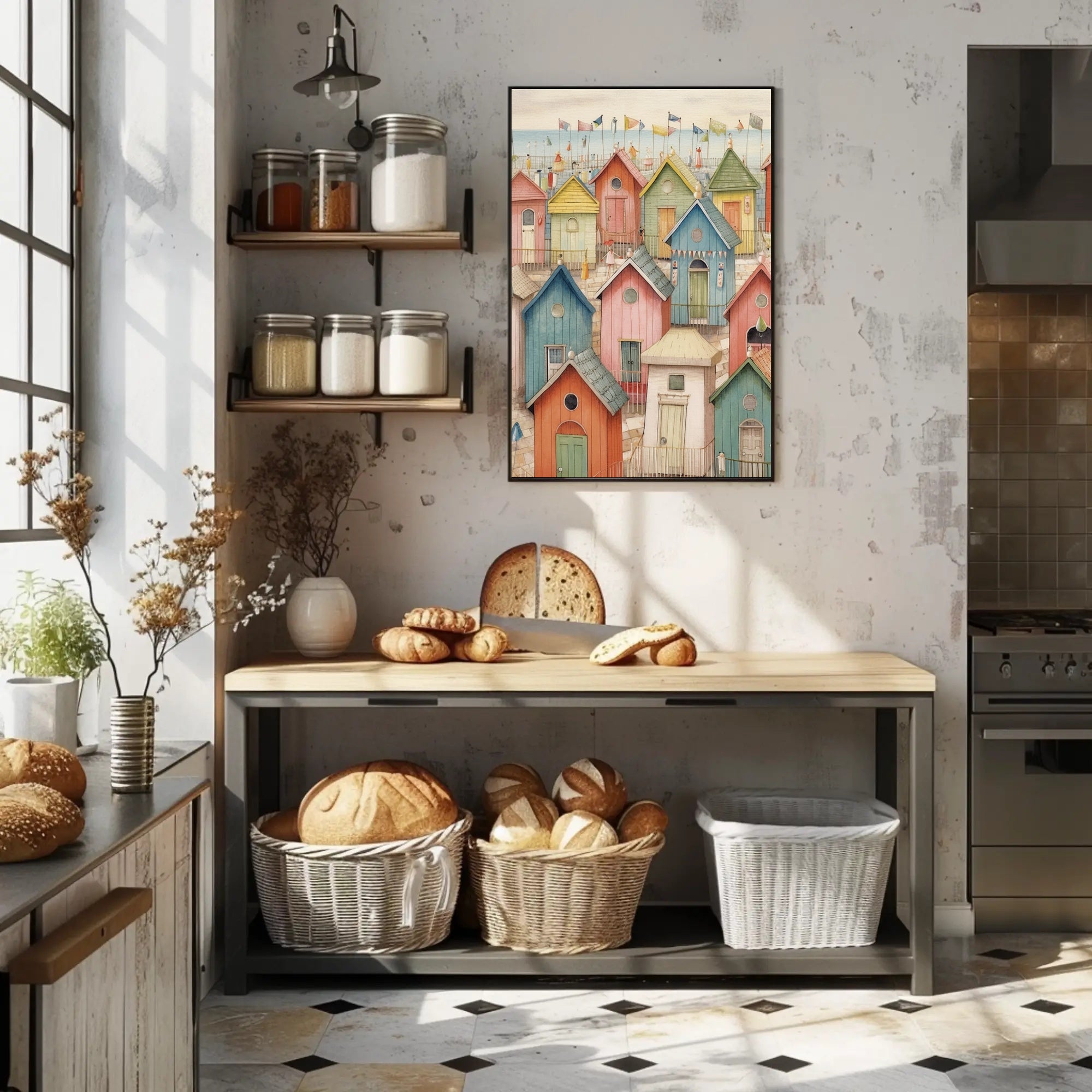 Seaside Cottages Poster