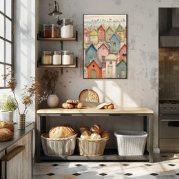Seaside Cottages Poster