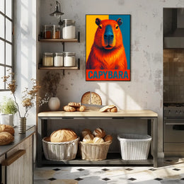 Capybara Art Poster
