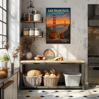 San Francisco Scenic Poster City Of Dreams Wall Art
