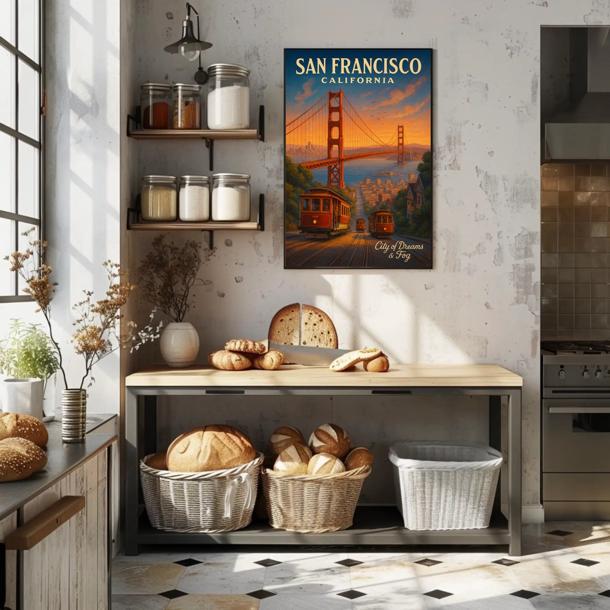 San Francisco Scenic Poster City Of Dreams Wall Art
