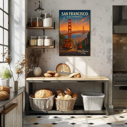San Francisco Scenic Poster City Of Dreams Wall Art