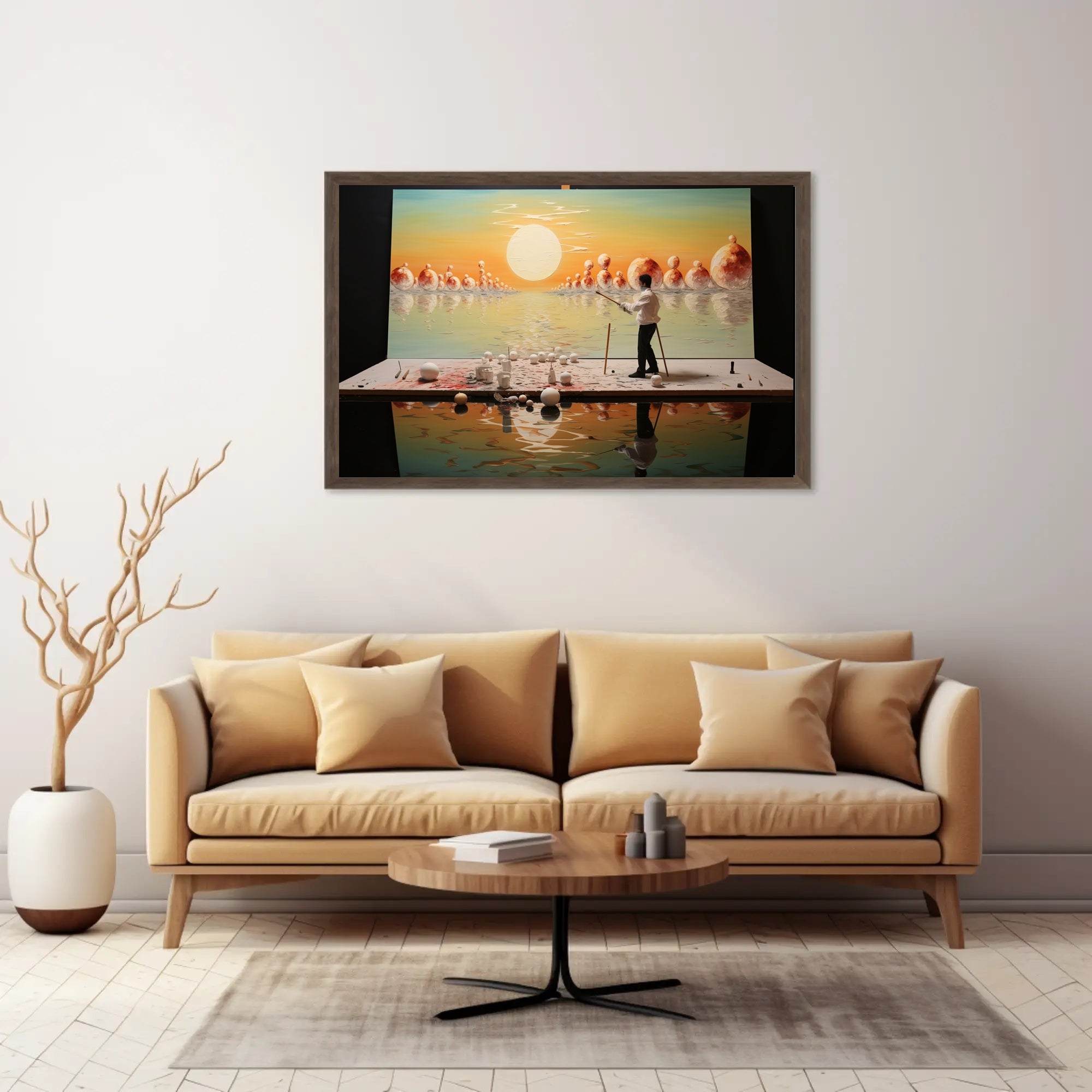 Serene Sunset Artist's Vision Abstract or Artistic Poster