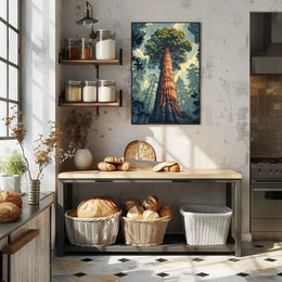 Majestic Redwood Poster