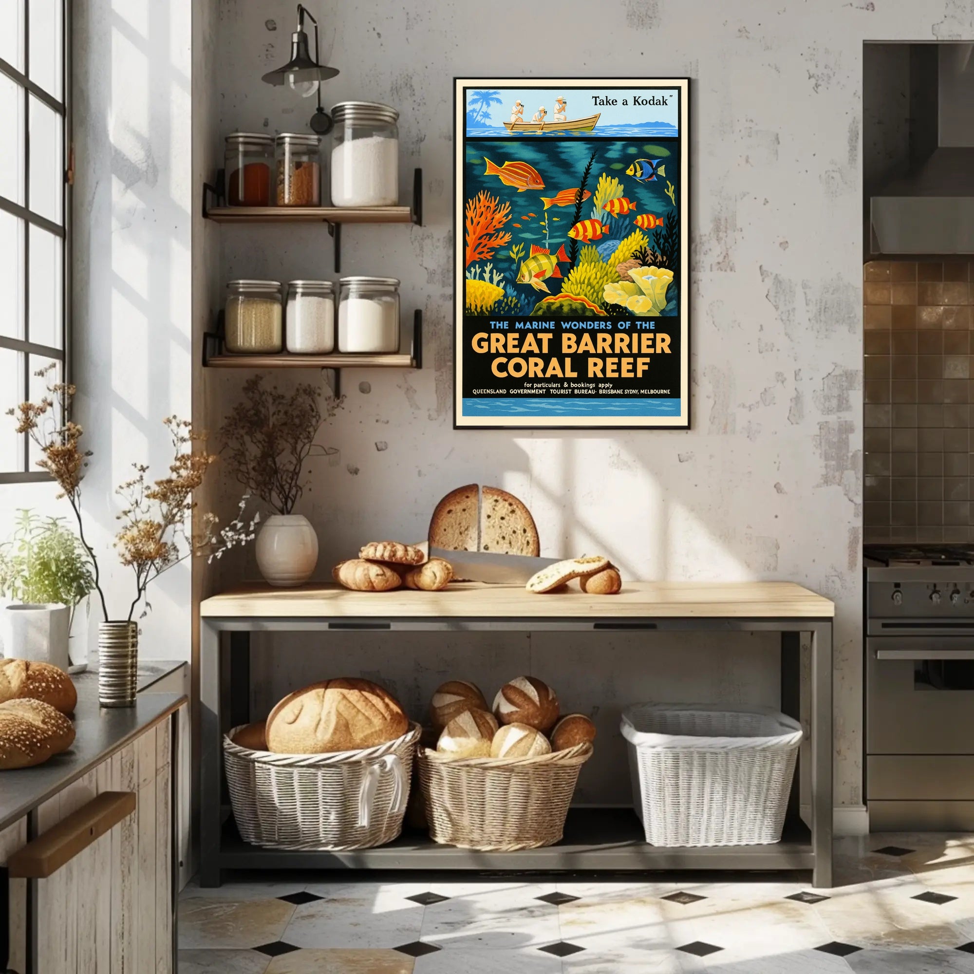 Marine Wonders of the Great Barrier Reef Poster PosterGoat