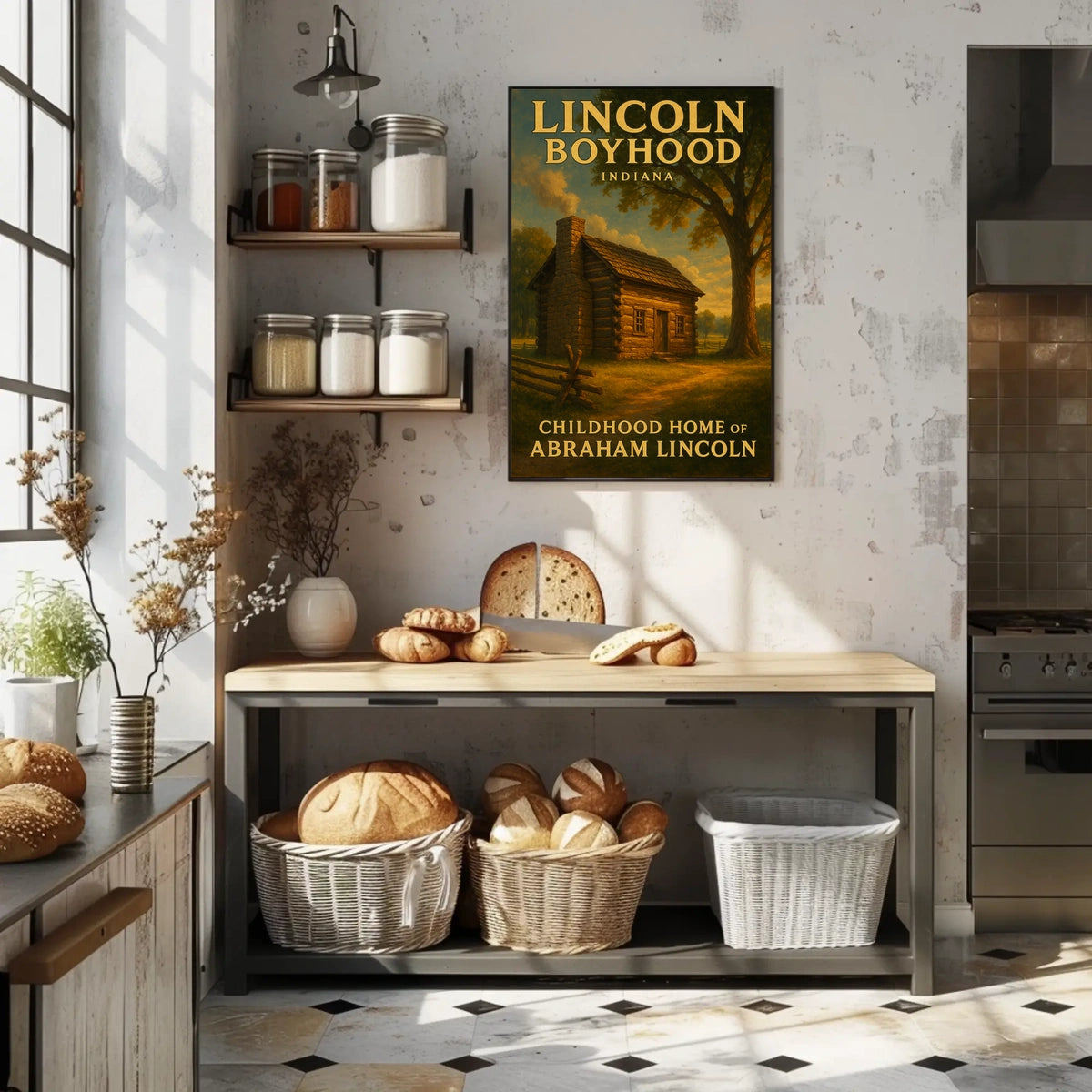 Abraham Lincoln Boyhood Home Poster