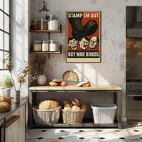 Stamp Em Out War Bonds Propaganda Poster