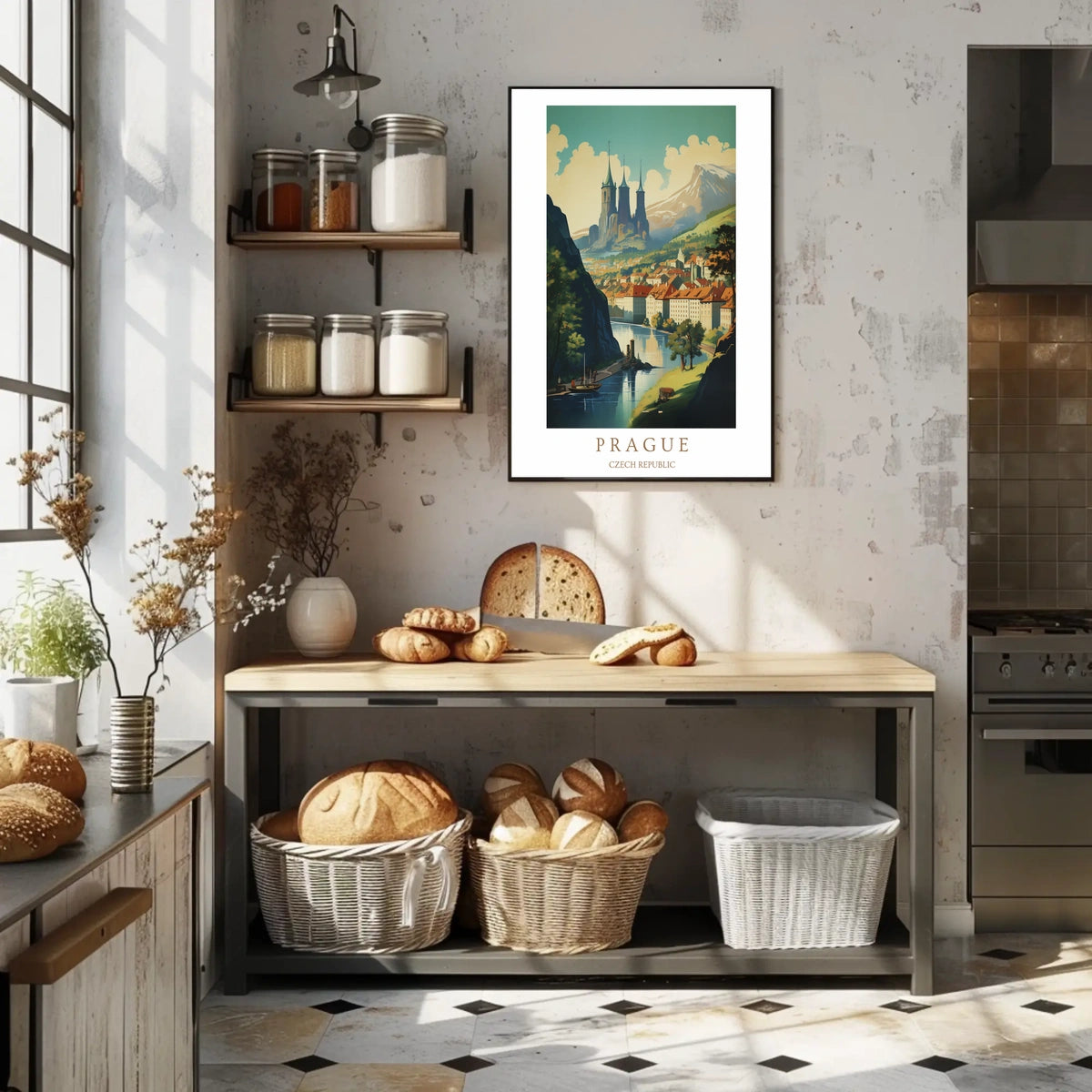 Prague A Scenic View Poster