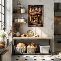 Vintage Bakery Storefront Poster