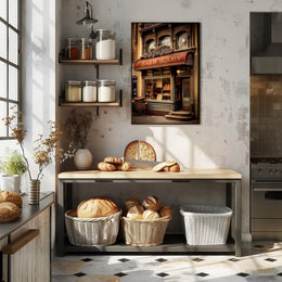 Vintage Bakery Storefront Poster