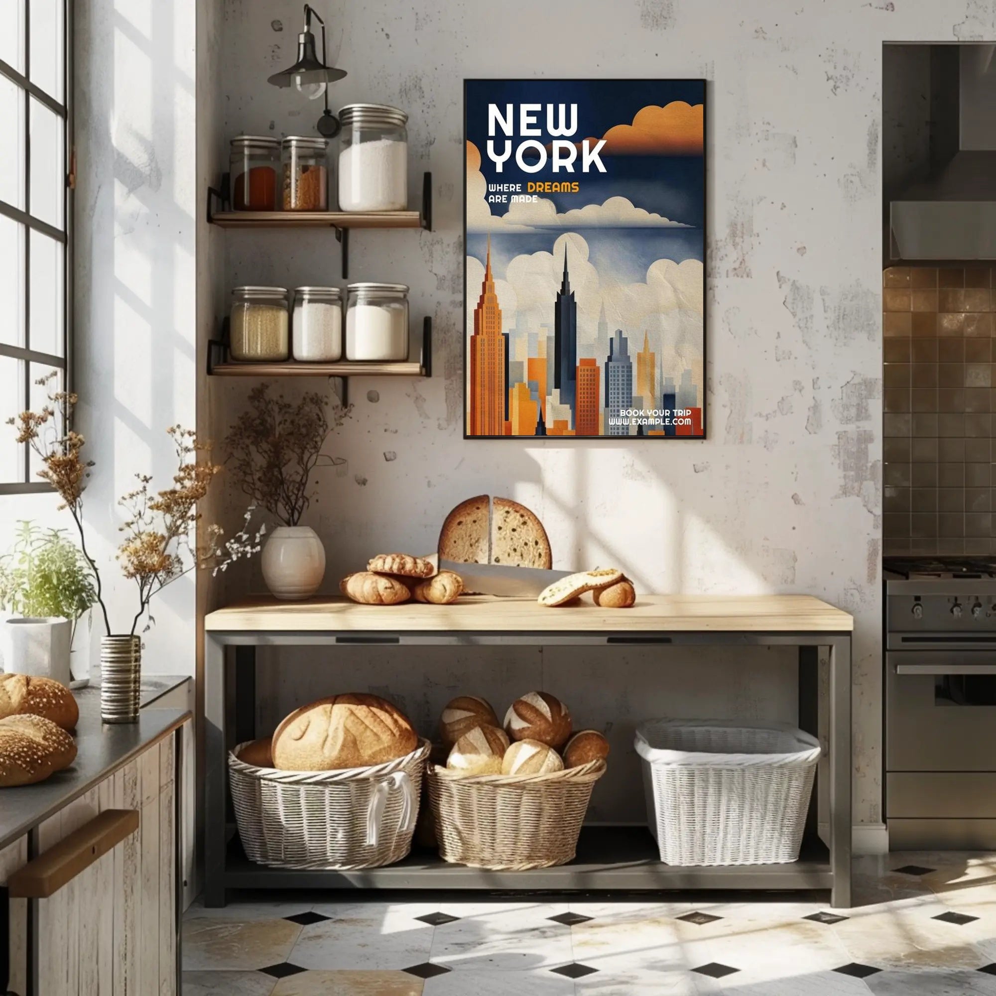 New York: Where Dreams Are Made Poster PosterGoat
