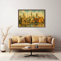 Libya Architectural Desert Cityscape Splendor Poster