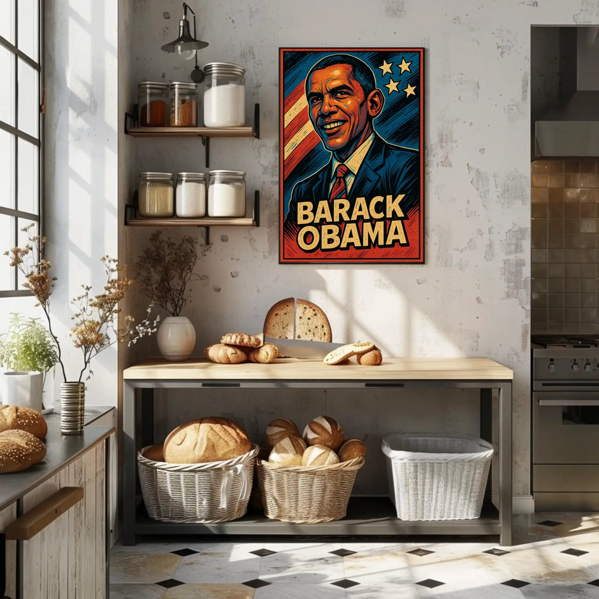 Barack Obama Inspirational Portrait Poster Wall Art