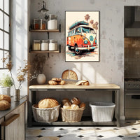 Vintage Road Trip Vibes Poster