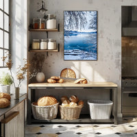 Winter Serenity By The Lake Poster