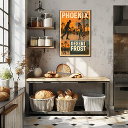 Phoenix Desert Frost Poster