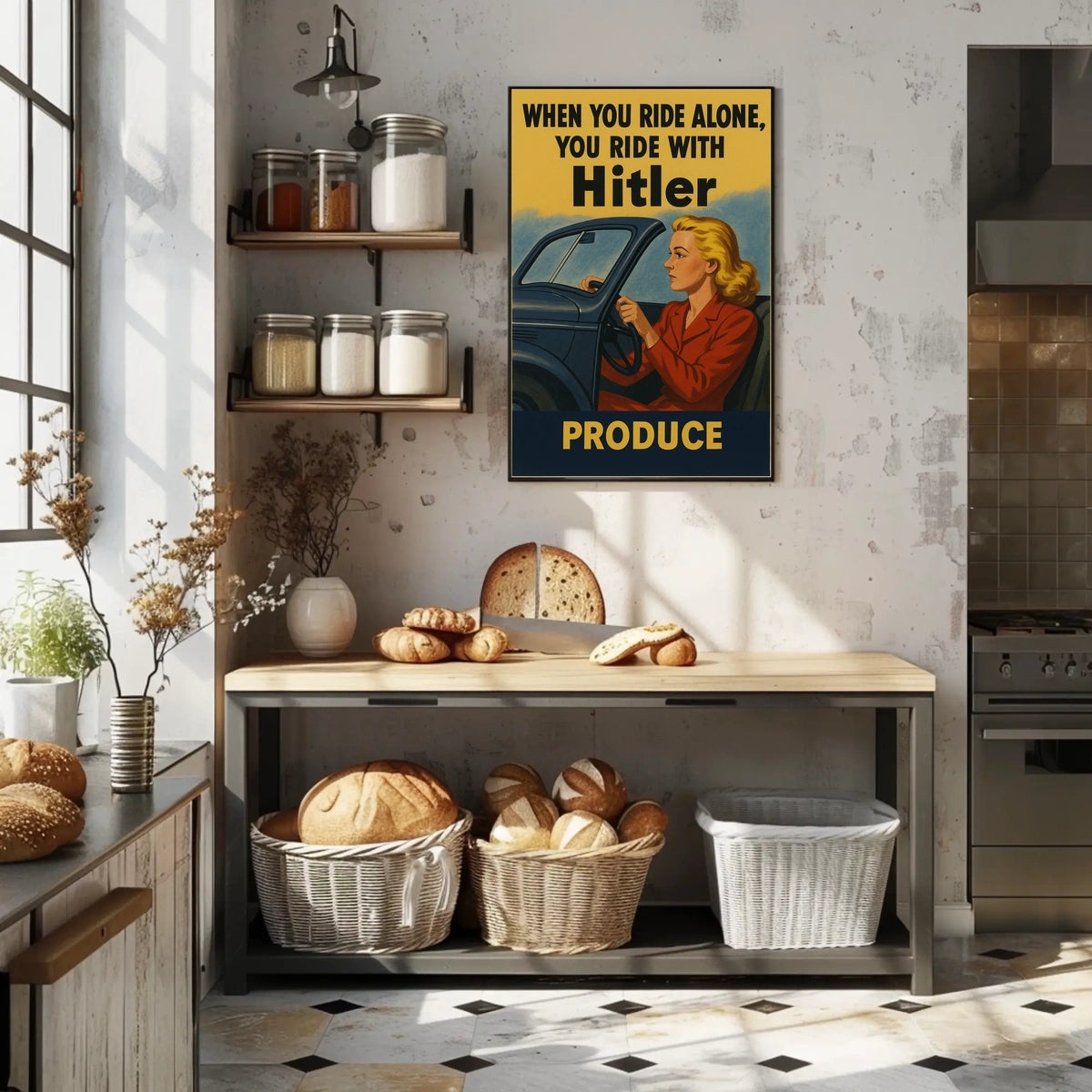 When You Ride Alone, You Ride with Hitler Poster