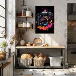 Vibrant Camera Art Poster