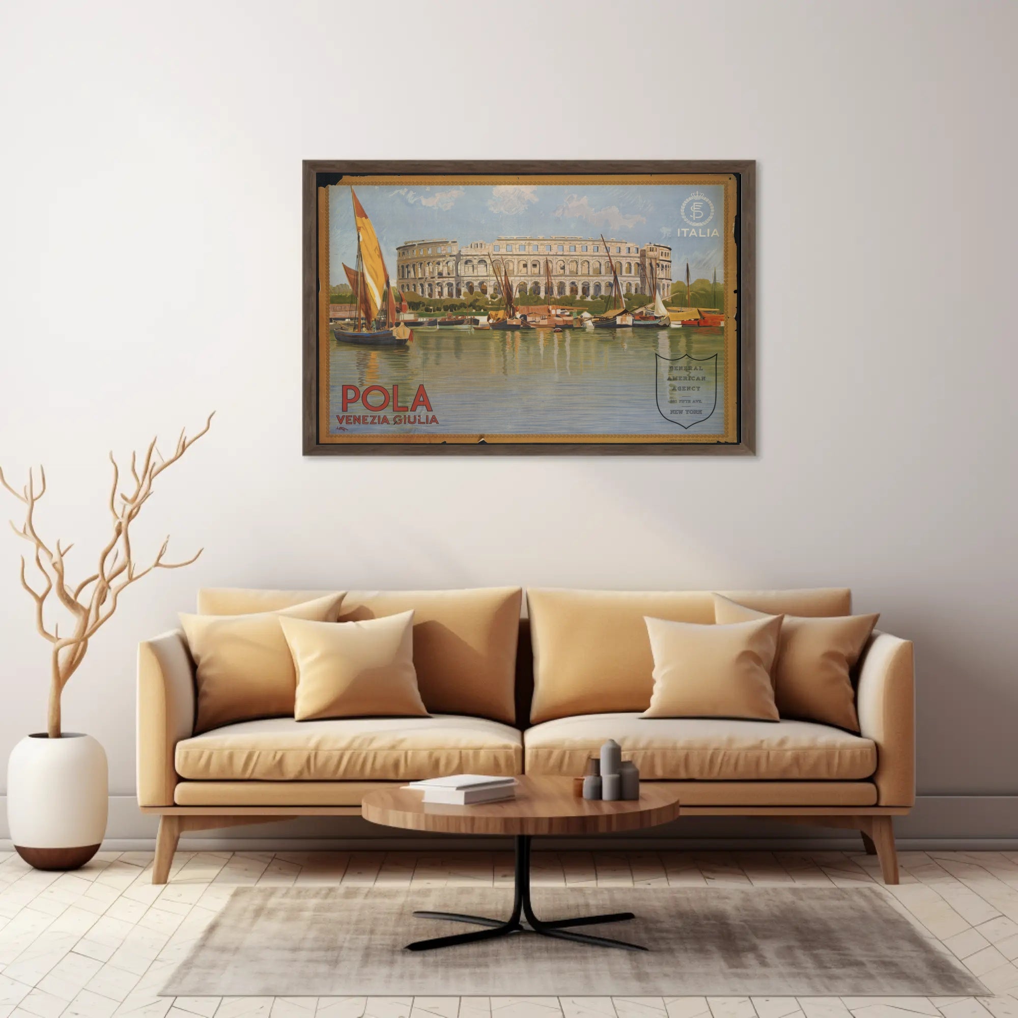 Pola Roman Arena Vintage Poster PosterGoat