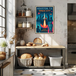 Space City Houston, TX Poster