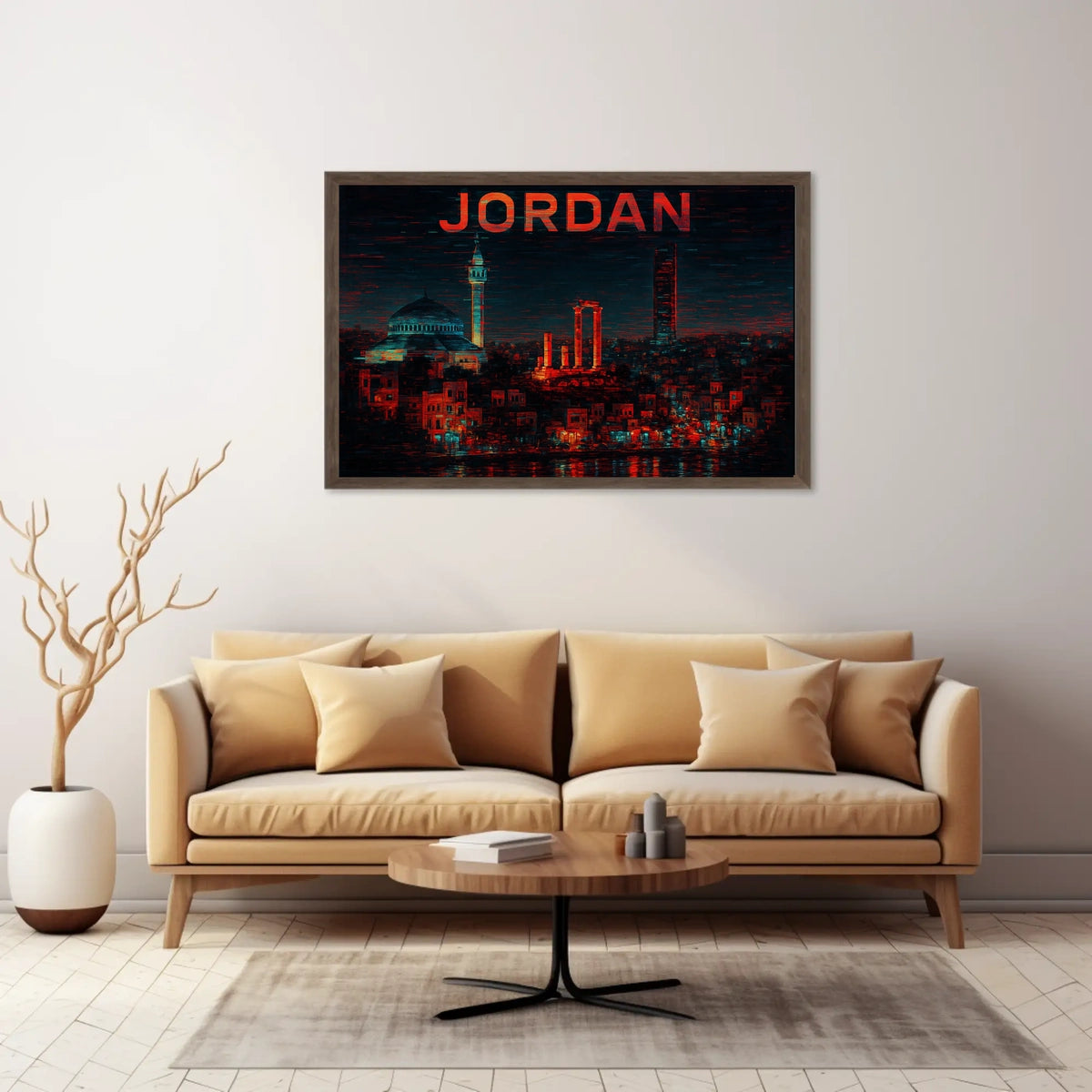 Jordan A Nighttime Cityscape Poster