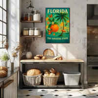 Florida Vibrant Vintage Travel Poster