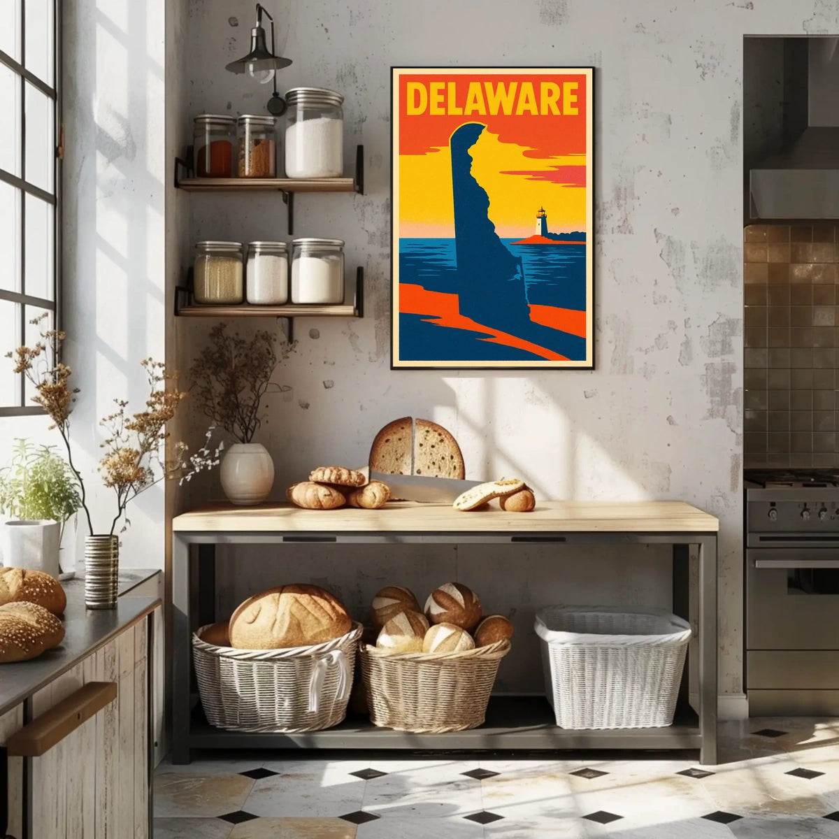 Delaware Coastline Poster