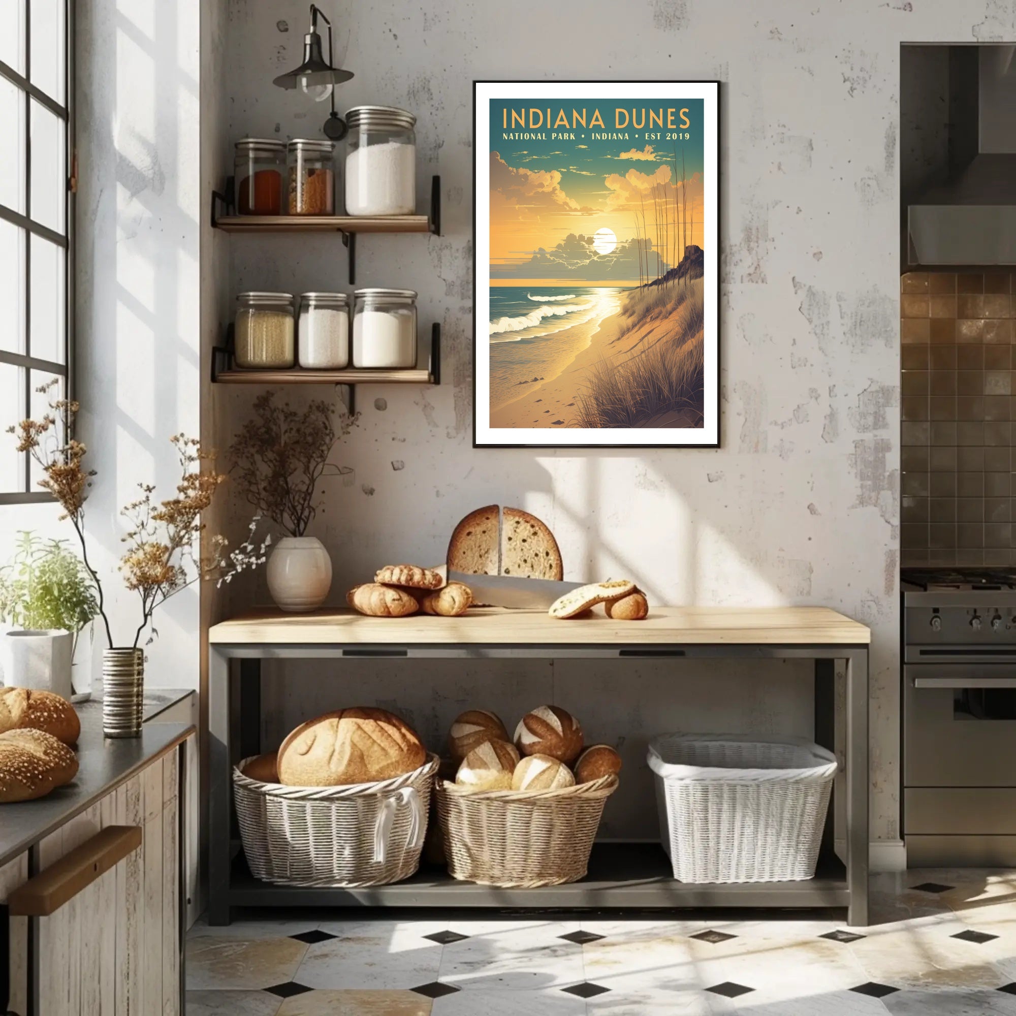 Indiana Dunes National Park Scenic Poster Print