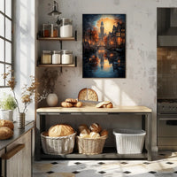 Enchanted Evening In Amsterdam Poster