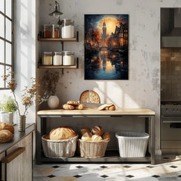 Enchanted Evening In Amsterdam Poster