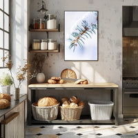 Winters Touch on Pine Poster