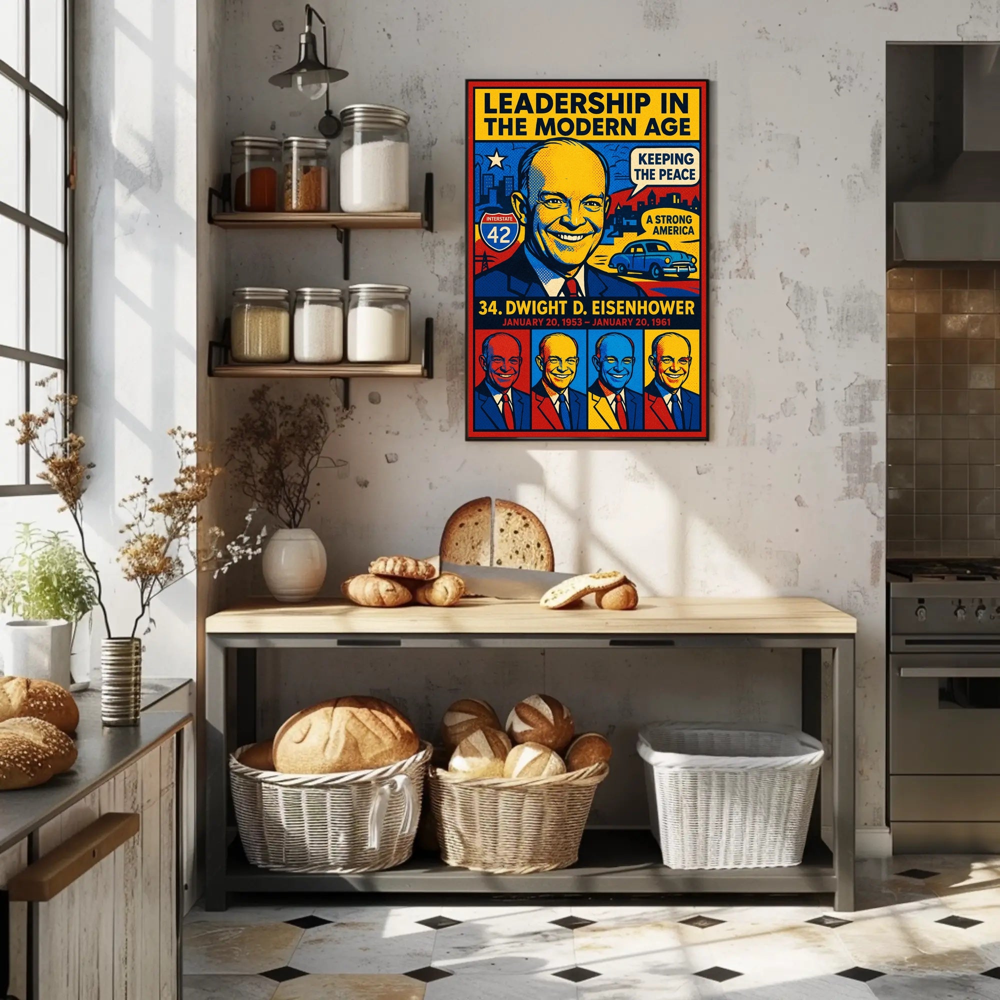 Dwight D. Eisenhower 34th President Poster PosterGoat