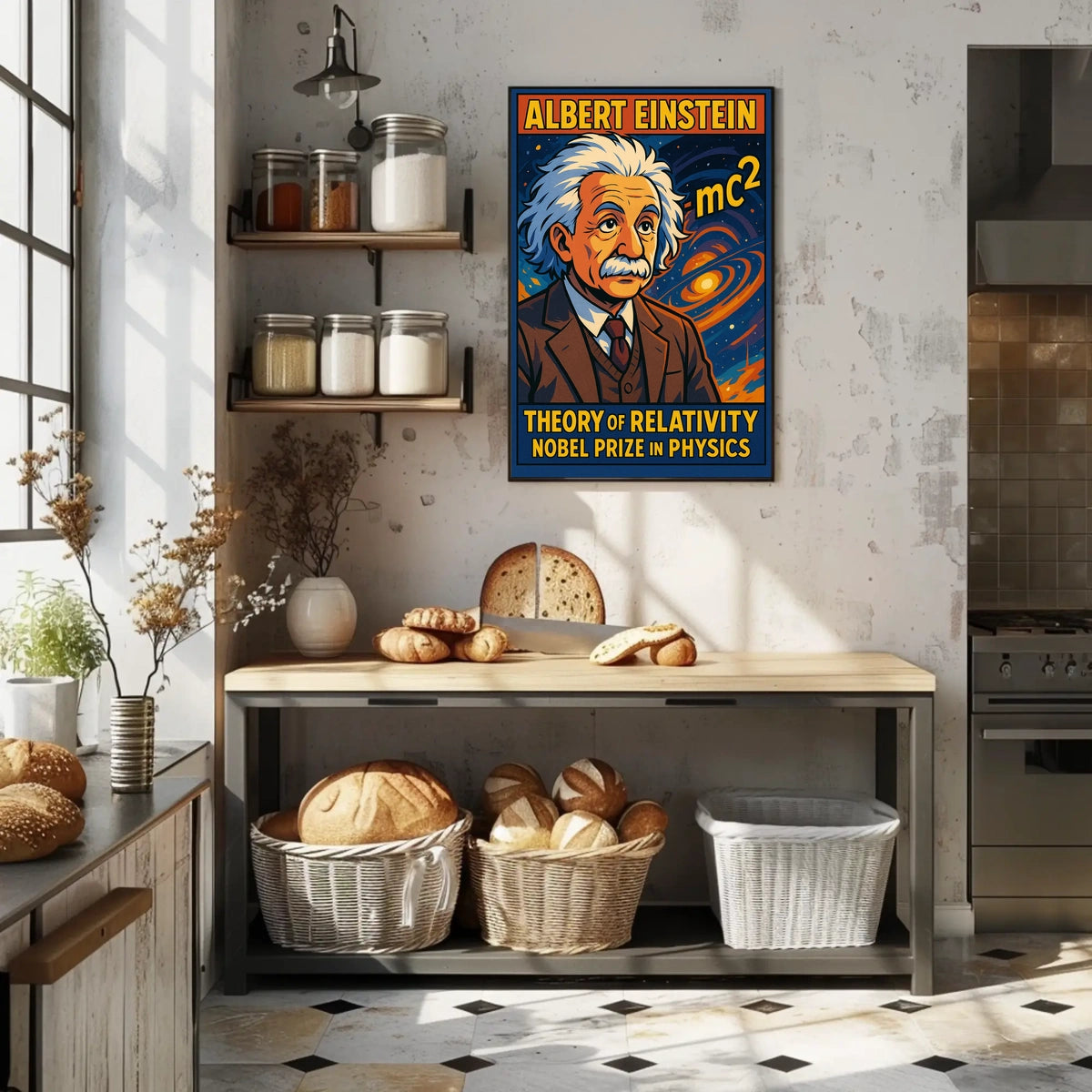 Einstein Relativity Collectors Vintage Poster