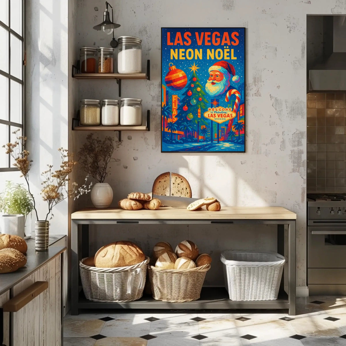 Las Vegas Neon Noël Poster