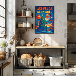 Las Vegas Neon Noël Poster