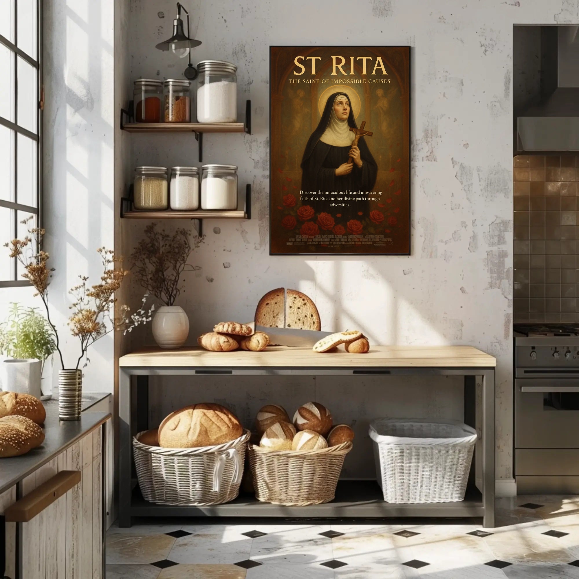 St. Rita The Saint of Impossible Causes Poster PosterGoat