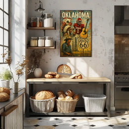 Oklahoma Heritage Collage Poster