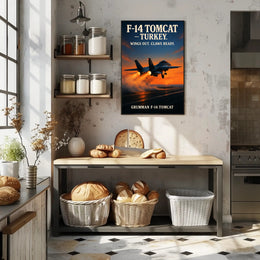 Grumman F-14 Tomcat Wings Out, Claws Ready Poster PosterGoat