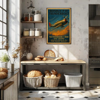 Republic P-47 Thunderbolt WWII Fighter Aircraft Poster
