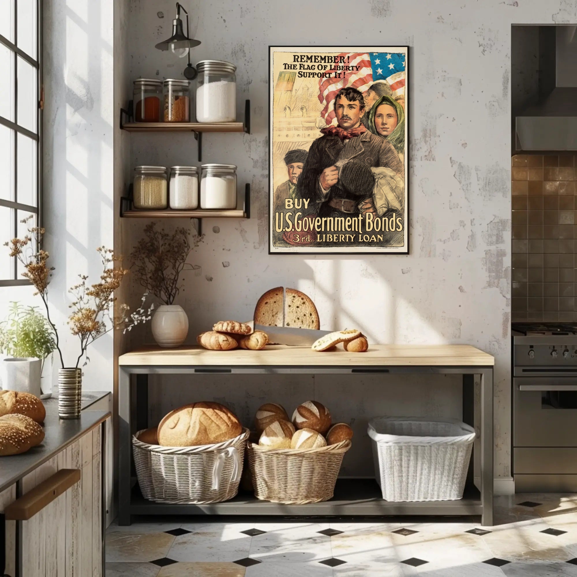 Liberty Loan Patriotic World War I Propaganda Poster