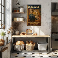 We Can Do It WWII Contributions by Women Poster