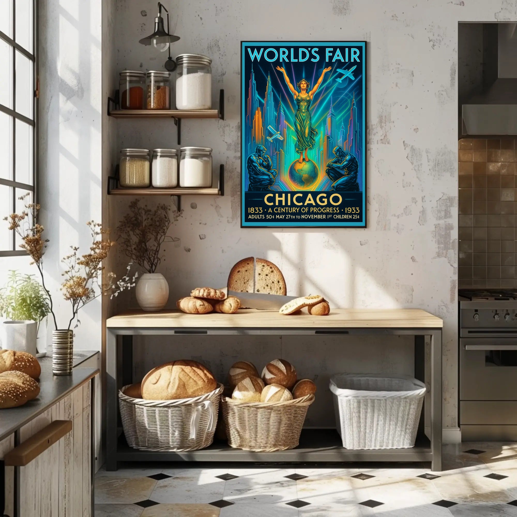 Chicago World's Fair A Century of Progress Poster PosterGoat