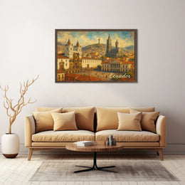 Ecuador A Vibrant Cityscape Poster
