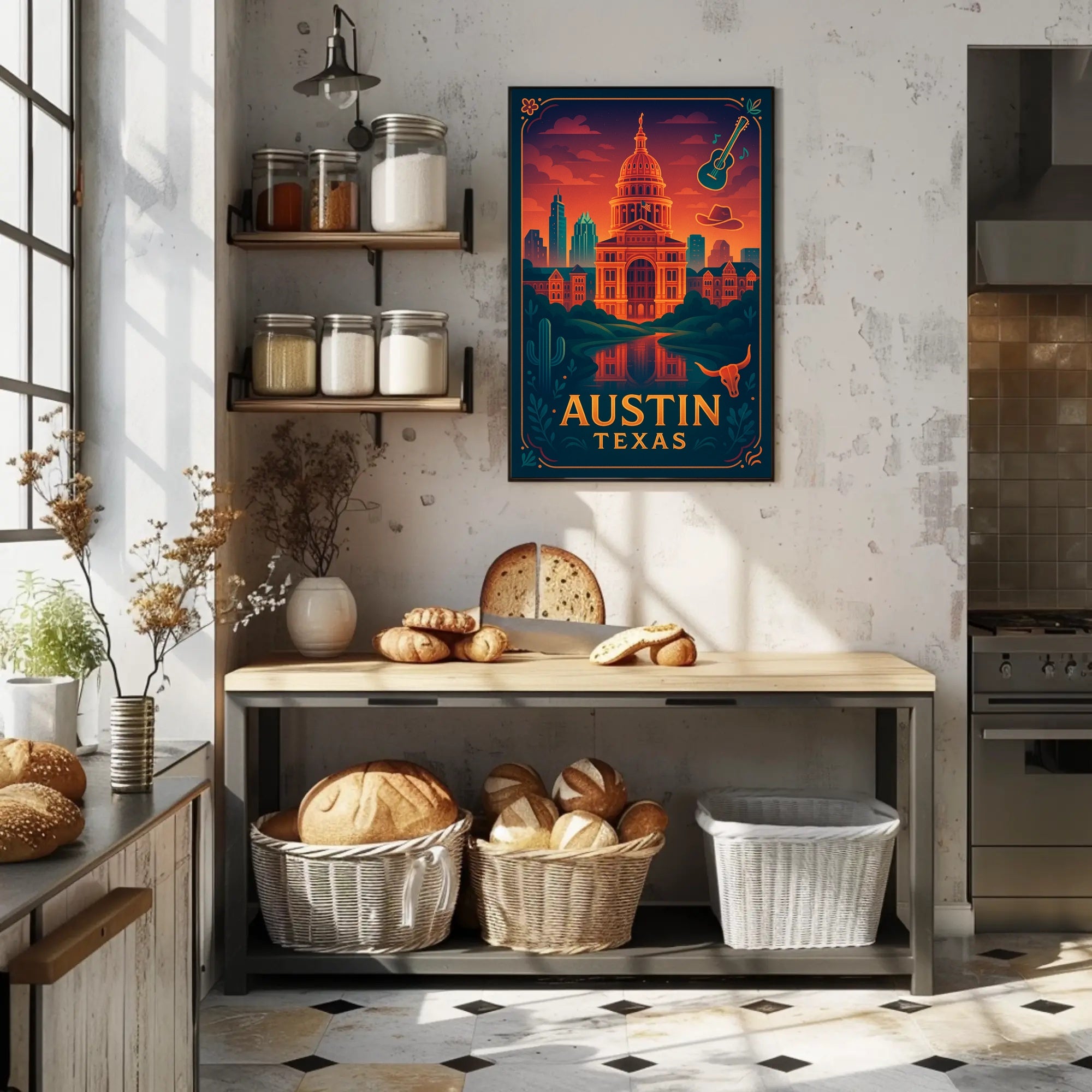 Austin's Vibrant Spirit Poster