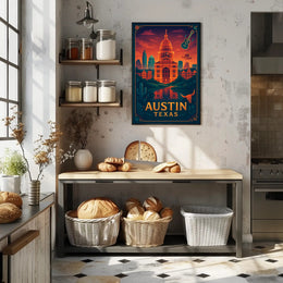 Austin's Vibrant Spirit Poster